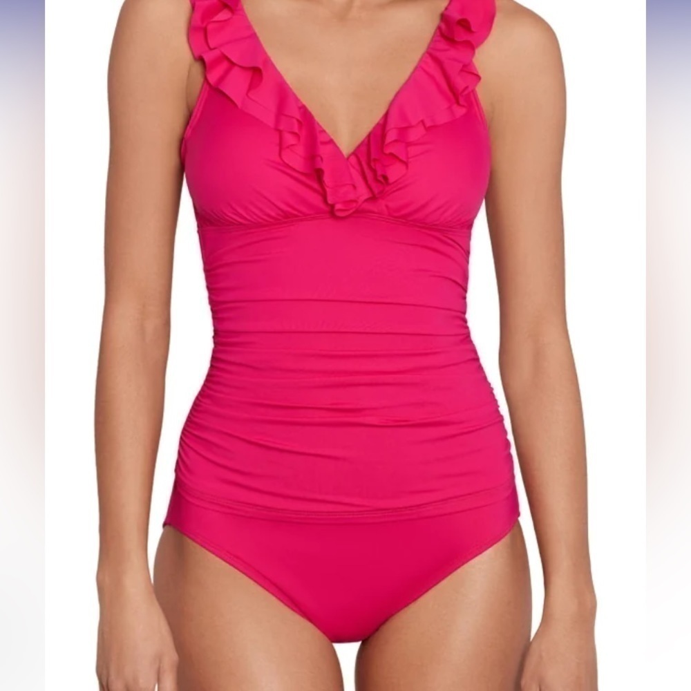 Lauren Ralph Lauren fuchsia tankini 2 piece set size 10